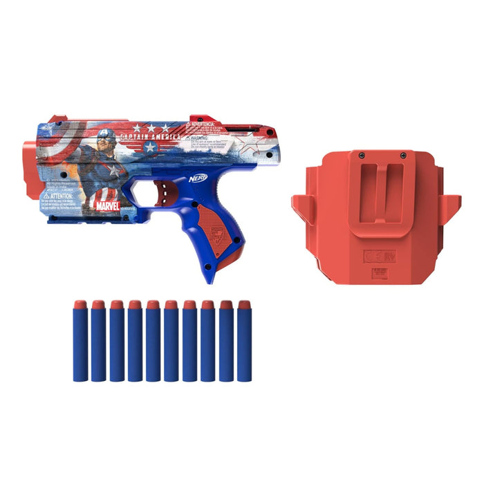 Nerf Marvel Captain America Blaster-Action & Toy Figures-Nerf-Toycra