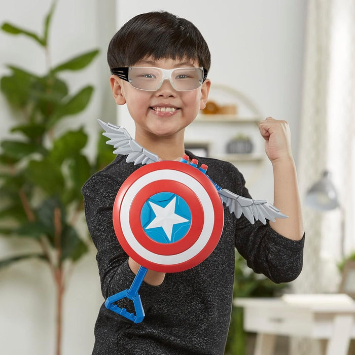 Nerf Marvel Mech Strike Mechasaurs Captain America Redwing Blaster