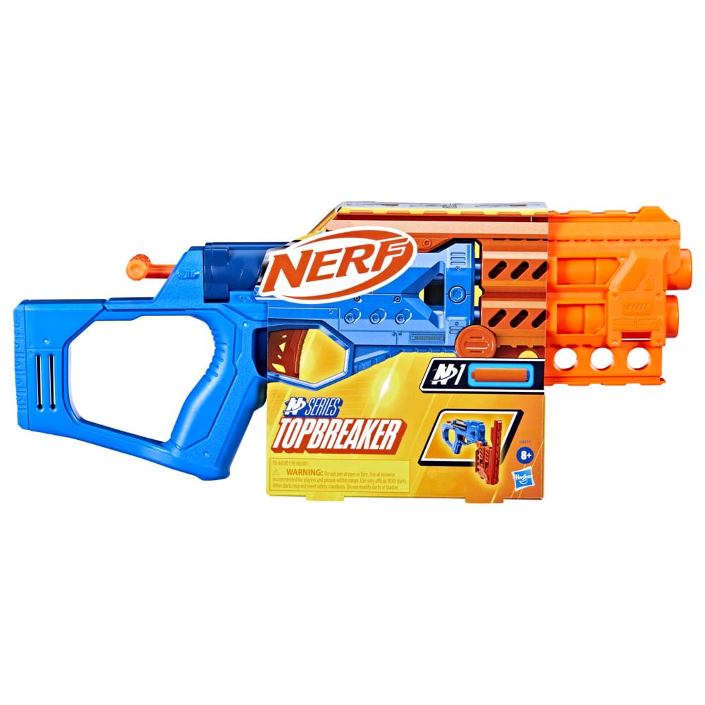 Nerf N Series Topbreaker Dart Blaster, 4 Official Nerf N Series N1 Darts