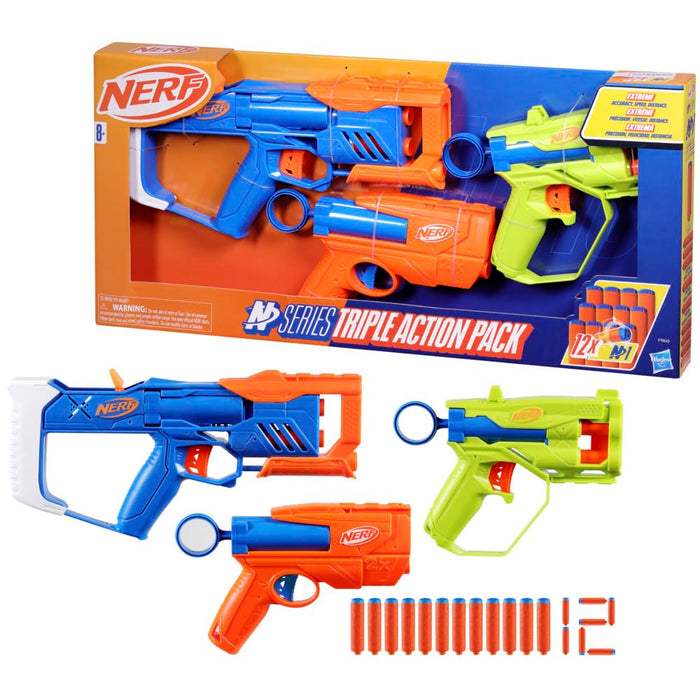Nerf N Series Triple Action Pack-Action & Toy Figures-Nerf-Toycra