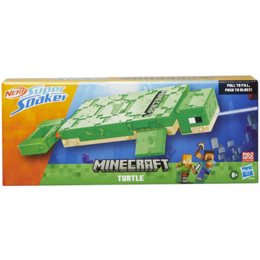 Nerf Super Soaker Minecraft Turtle Water Blaster Gun-Action & Toy Figures-Nerf-Toycra