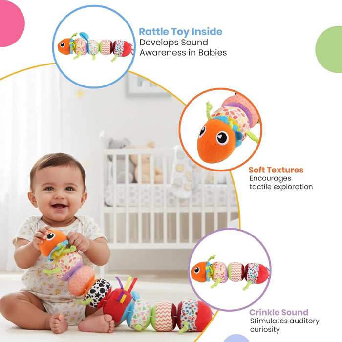Nuluv Activity Caterpillar Baby Toy-Active Play-Nuluv-Toycra