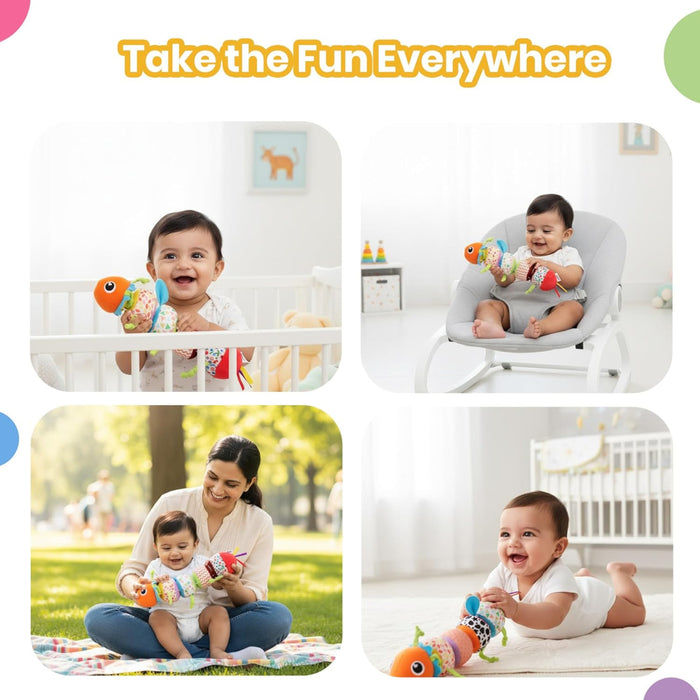 Nuluv Activity Caterpillar Baby Toy-Active Play-Nuluv-Toycra