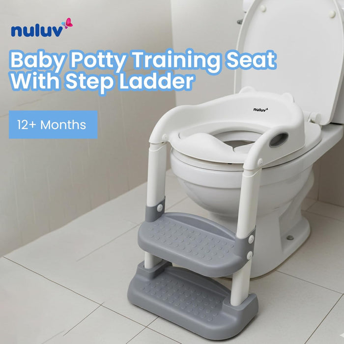 Nuluv Baby Potty Training Seat with Step Ladder-Bath Toys-Nuluv-Toycra