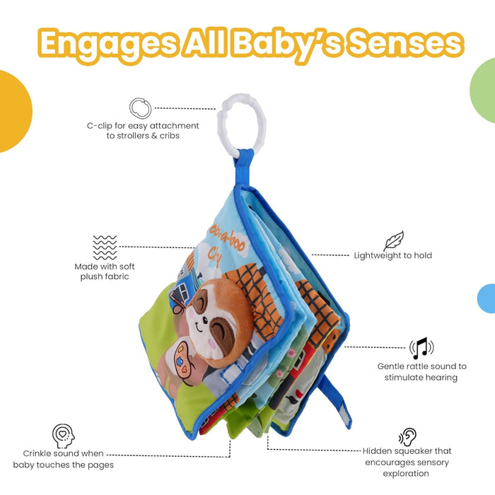 Nuluv Cloth Peek-a-Book Soft Toy for Babies-Sound Book-Nuluv-Toycra