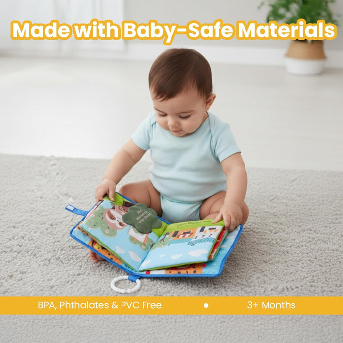 Nuluv Cloth Peek-a-Book Soft Toy for Babies-Sound Book-Nuluv-Toycra