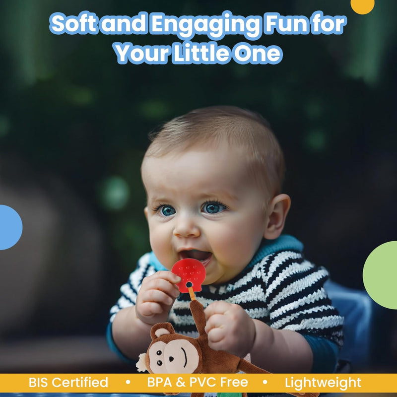 Nuluv Jittery Monkey Baby Toy