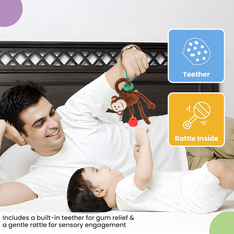 Nuluv Jittery Monkey Baby Toy