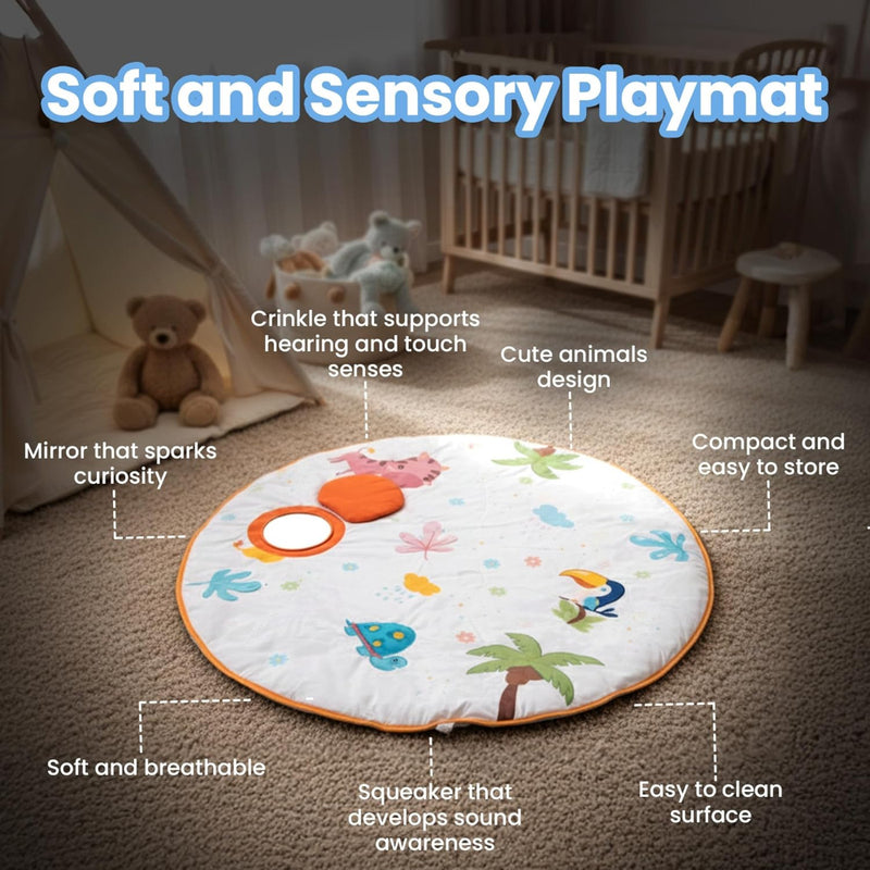 Nuluv Jungle Jamboree Activity Play Mat for Babies