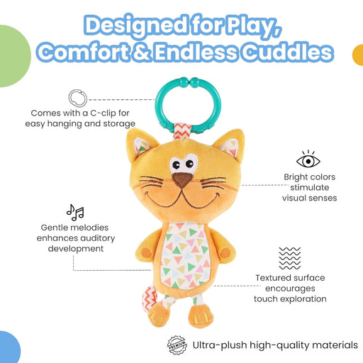 Nuluv Kitty Musical Jittery Plush Toy-Musical Toys-Nuluv-Toycra