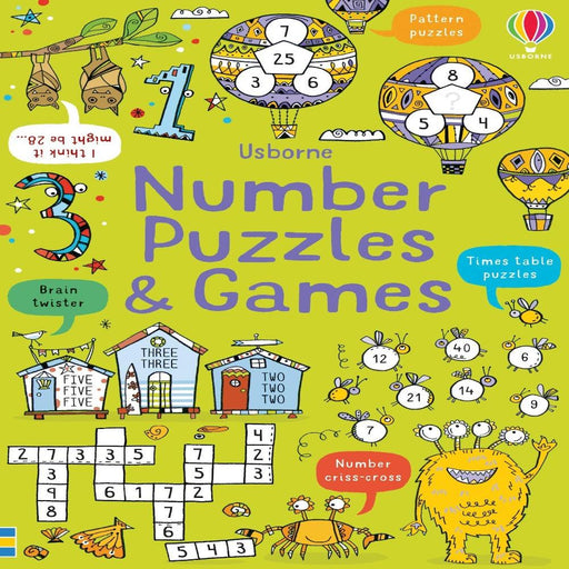 Number Puzzles and Games-Activity Books-Hc-Toycra
