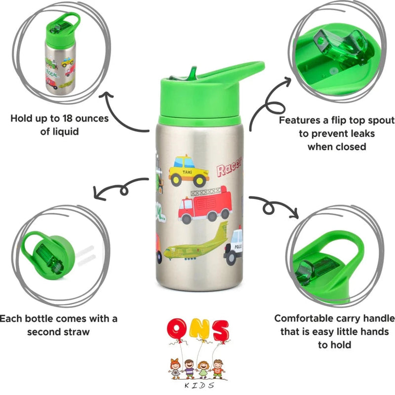 ONS KIDS Stainless Steel Water Bottle - 532 ML