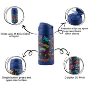 ONS KIDS Stainless Steel Water Bottle for Kids -(350ml)