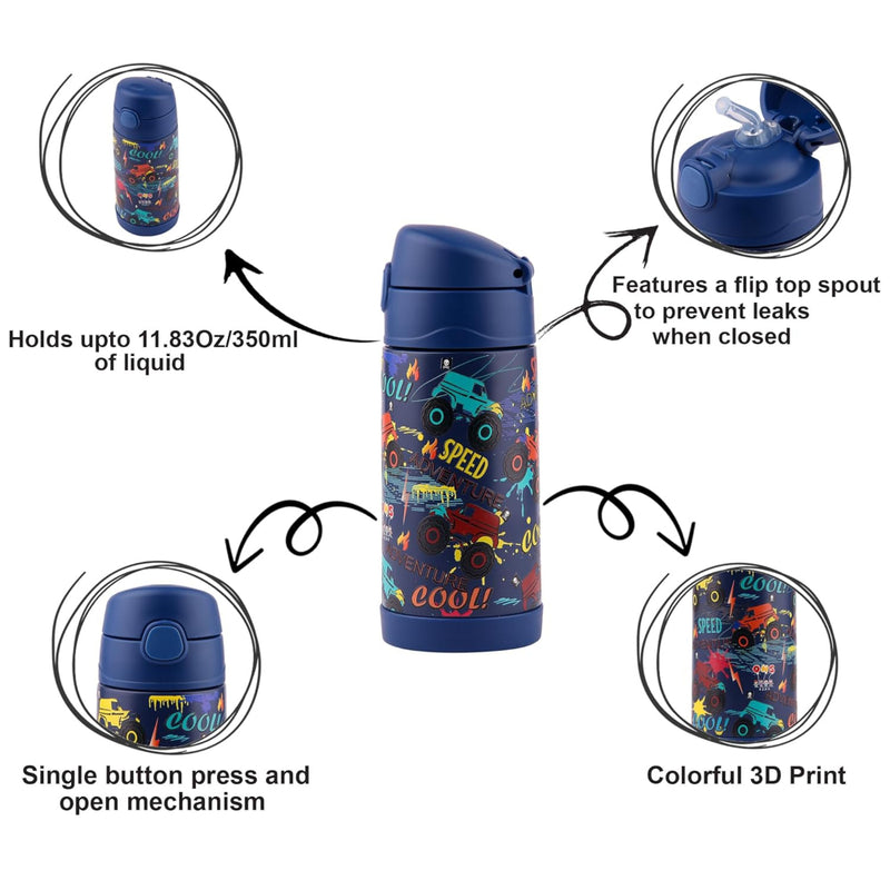 ONS KIDS Stainless Steel Water Bottle for Kids -(350ml)