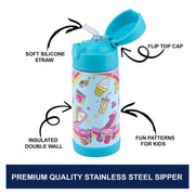 ONS KIDS Stainless Steel Water Bottle for Kids -(350ml)