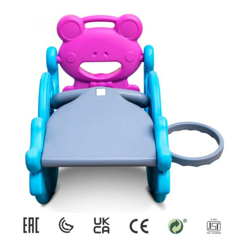 Ok Play 3 in 1 Slide Along With Rocker & Basket Ball