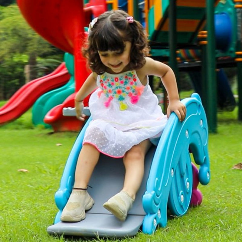Ok Play 3 in 1 Slide Along With Rocker & Basket Ball
