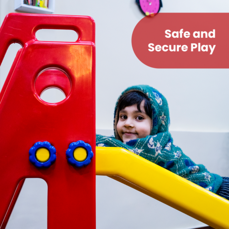 Ok Play Baby Slide Senior - Yellow/Red