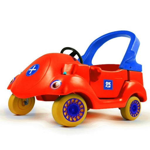 Ok Play Coupe Car - Red-Ride Ons-Ok Play-Toycra