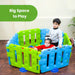 Ok Play Play Pen New -Green and Sky Blue-Outdoor Toys-Ok Play-Toycra