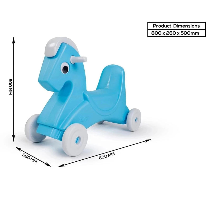 Ok Play Zoozi 2 in 1 Ride On Rocking Horse Blue