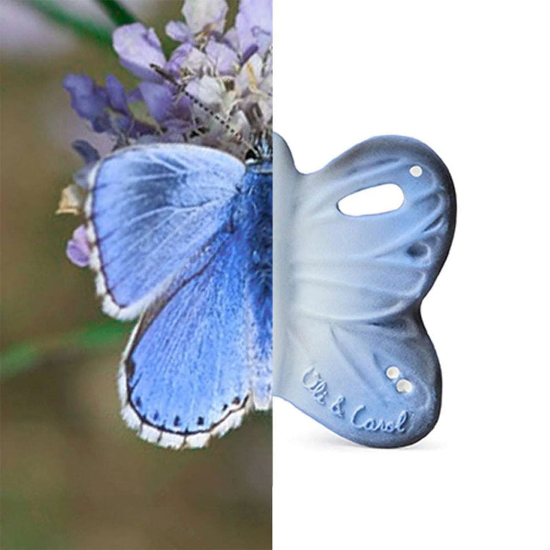 Oli & Carol Blues the Butterfly Mini Baby Teether