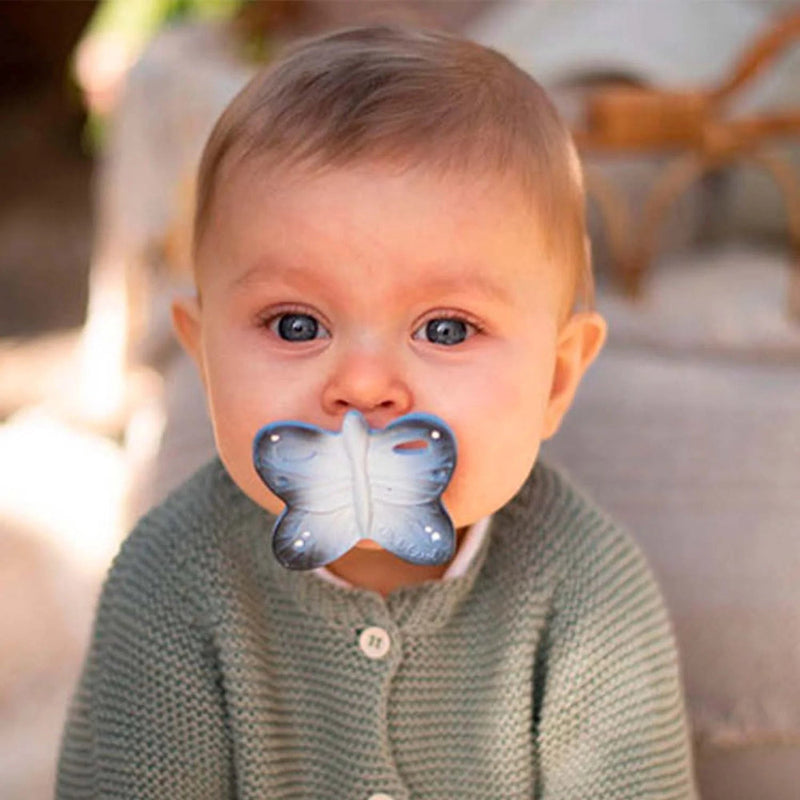 Oli & Carol Blues the Butterfly Mini Baby Teether