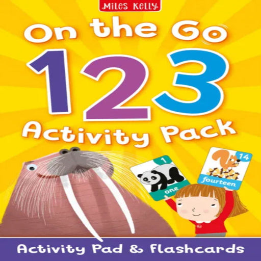 On The Go 123 Activity Pack With Flashcards-Activity Books-SBC-Toycra