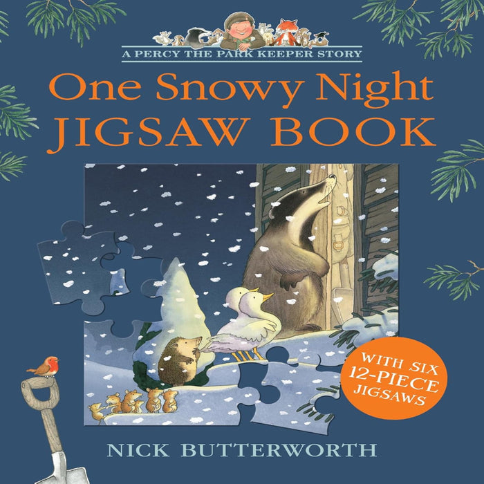 One Snowy Night Jigsaw Book-Board Book-Hc-Toycra