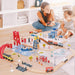 Open Ended 117 Pcs Busy Port City Train Set-Vehicles-Open Ended-Toycra