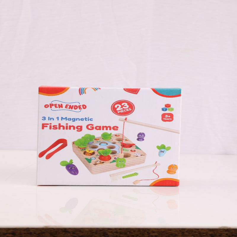 Open Ended 3 In 1 Magnetic Fishing Game