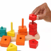 Open Ended 3 in 1 Stack and Sort Board With Lace