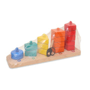 Open Ended 3 in 1 Stack and Sort Board With Lace