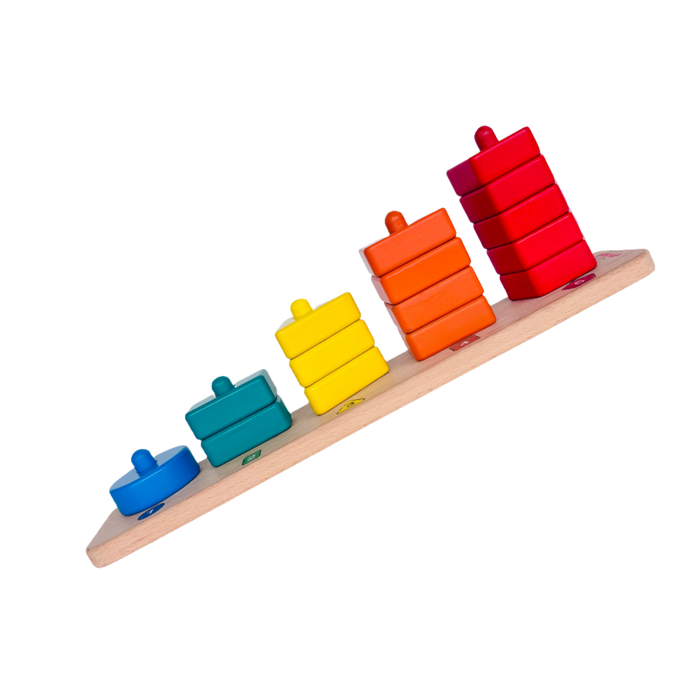 Open Ended 3 in 1 Stack and Sort Board With Lace-Motor Skills-Open Ended-Toycra