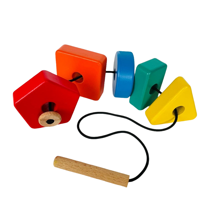 Open Ended 3 in 1 Stack and Sort Board With Lace-Motor Skills-Open Ended-Toycra