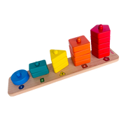 Open Ended 3 in 1 Stack and Sort Board With Lace