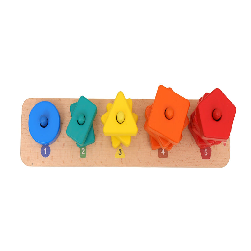 Open Ended 3 in 1 Stack and Sort Board With Lace