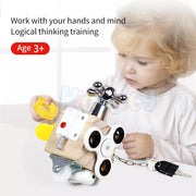 Open Ended 7-in-1 Montessori Busy Cube
