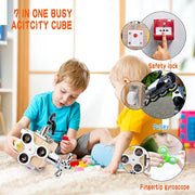 Open Ended 7-in-1 Montessori Busy Cube