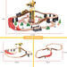 Open Ended 72PCS Tower Crane Wooden Train Set (Motorised Train)-Vehicles-Open Ended-Toycra