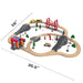 Open Ended 72pcs Wooden Fire Station Train Set (Motorised Train)-Vehicles-Open Ended-Toycra