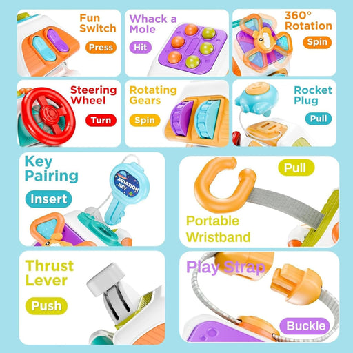 Open Ended 9 in 1 Montessori Tinker Activity Cube-Learning & Education-Open Ended-Toycra