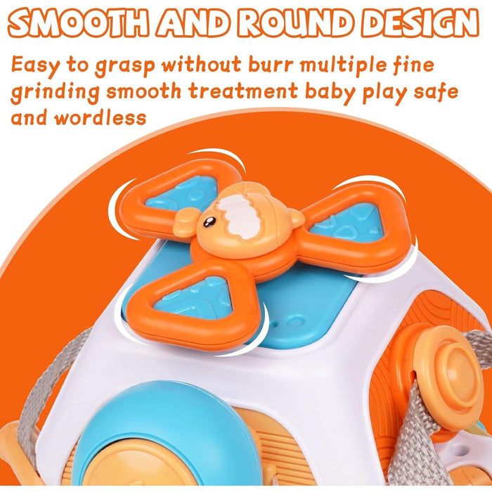 Open Ended 9 in 1 Montessori Tinker Activity Cube-Learning & Education-Open Ended-Toycra