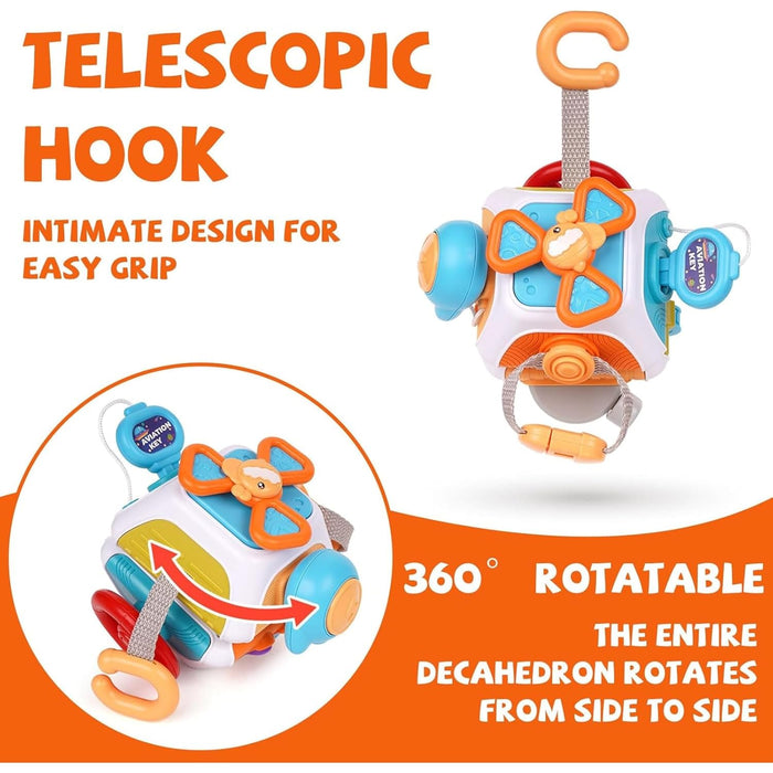 Open Ended 9 in 1 Montessori Tinker Activity Cube-Learning & Education-Open Ended-Toycra