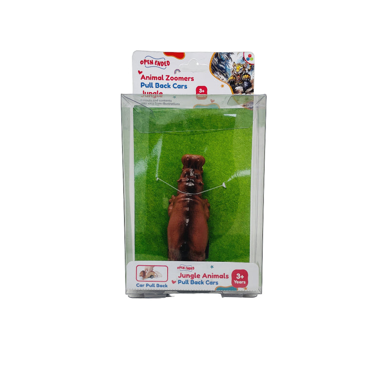 Open Ended Animal Zoomer Pull Back Car