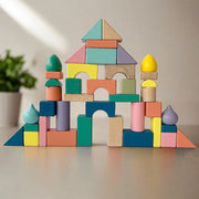 Open Ended Build It Up - 100 Pcs Wooden Blocks Set