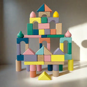 Open Ended Build It Up - 100 Pcs Wooden Blocks Set
