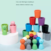 Open Ended Colour Sorting Cups with Peg dolls