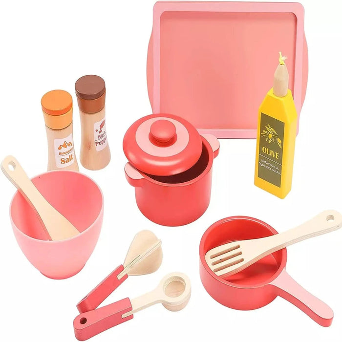 Open Ended Cookware Playset -12pcs-Pretend Play-Open Ended-Toycra