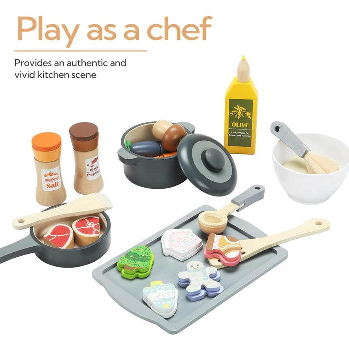 Open Ended Cookware Playset -12pcs-Pretend Play-Open Ended-Toycra